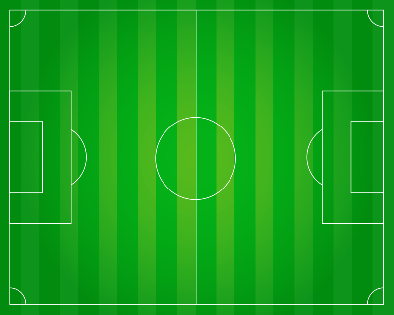 Tapete vinílico juvenil Campo de futebol - TenStickers