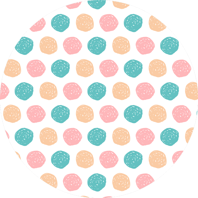 Tapete de vinil minimalista bolinhas - TenStickers