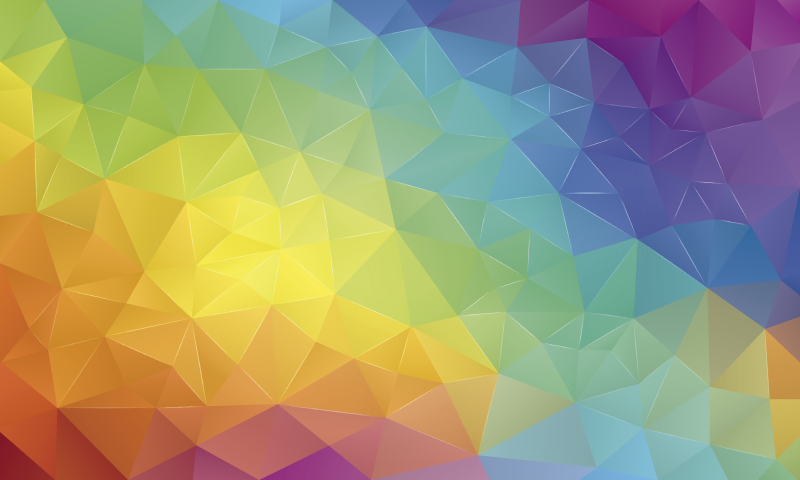 Tapete de vinil de mosaico arco-íris - TenStickers