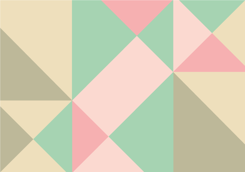 Maravilhoso tapete de vinil geométrico cores pastel - TenStickers