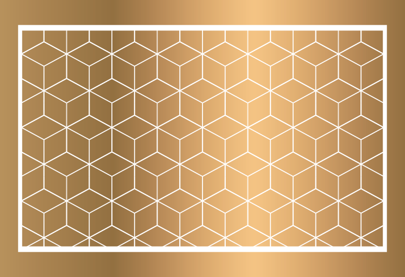 Tapete de vinil geométrico cubos - TenStickers