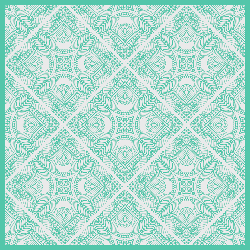 Tapete vinílico geométricas com sobreposição geométrica - TenStickers