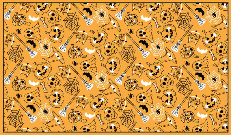 Tapete vinílico halloween dia das bruxas assustador - TenStickers