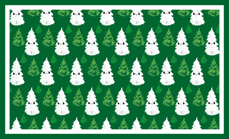 Adorável tapete para árvore de natal - TenStickers