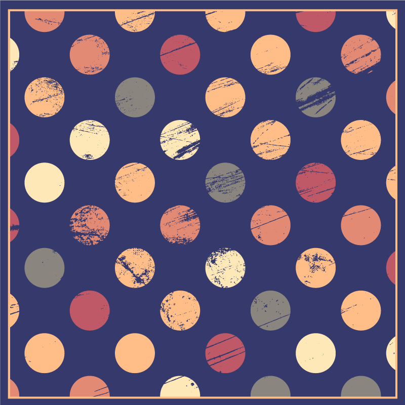 Tapete vinílico geométricas padrão pontilhado abstrato - TenStickers