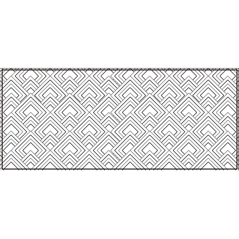 Tapete vinílico geométricas padrão de labirinto geométrico - TenStickers