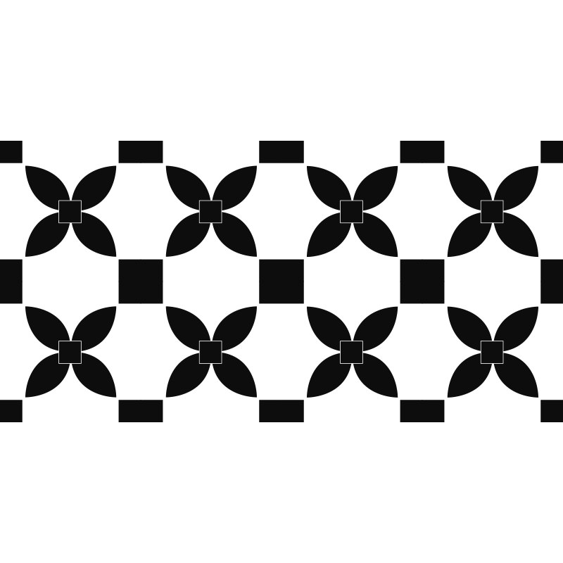 Tapete de vinil de rua impresso preto, telhas pretas - TenStickers