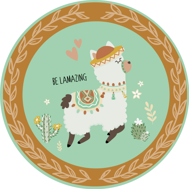 Tapete vinílico de animais seja incrível - TenStickers