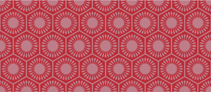 Tapete vinílico geométricas conjunto de motivos circulares - TenStickers