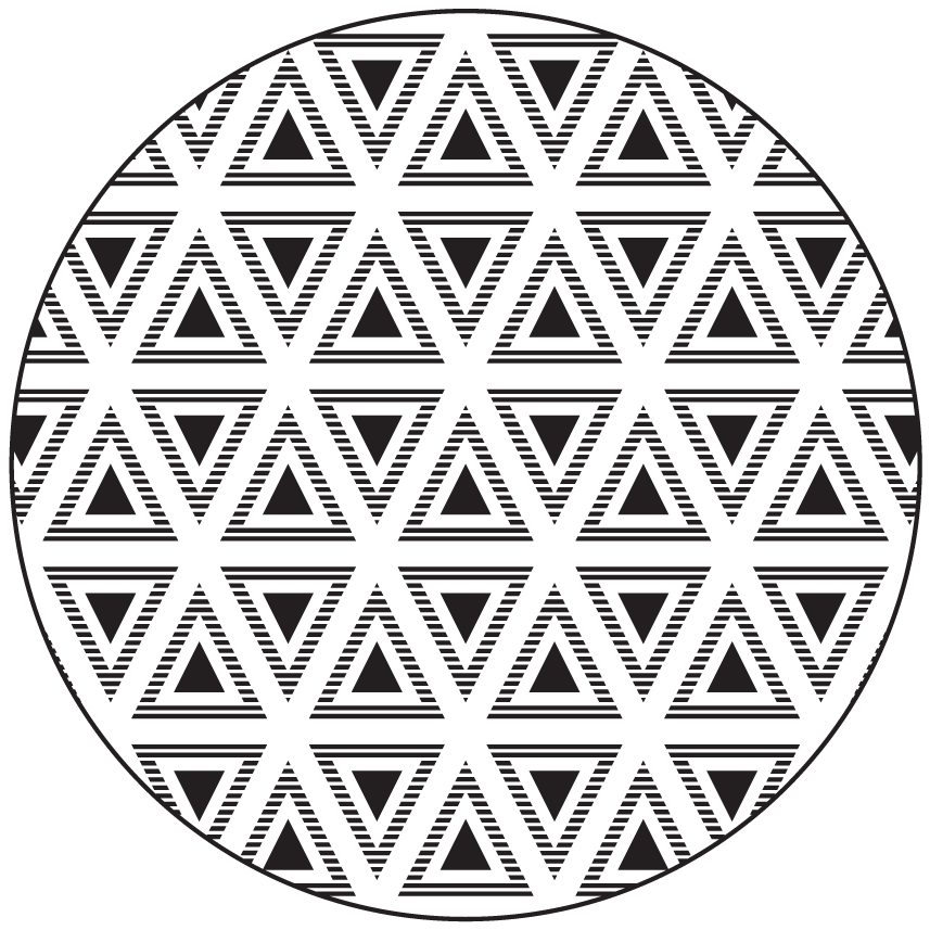 Tapete vinílico geométricas composição triangular geométrica - TenStickers