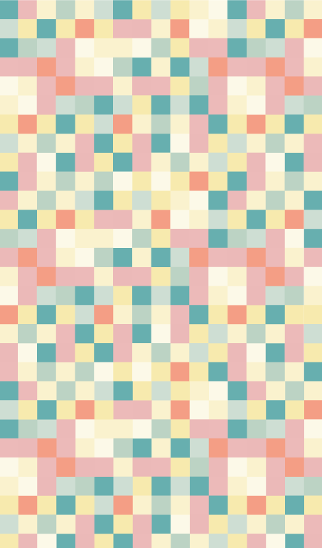 Tapete vinílico às risca grade multicolorida - TenStickers