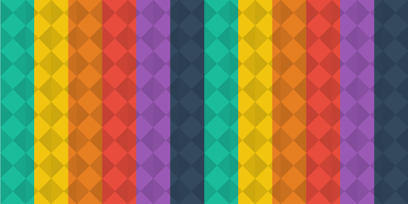 Tapete moderno de diamantes coloridos - TenStickers