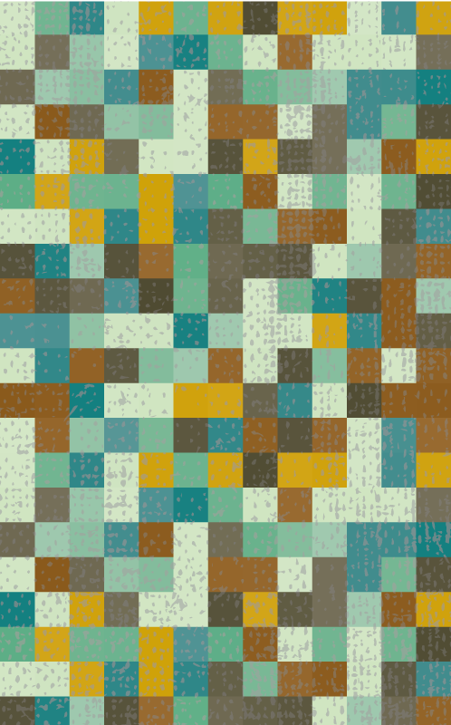 Tapete de vinil quadrados regulares Sala - TenStickers