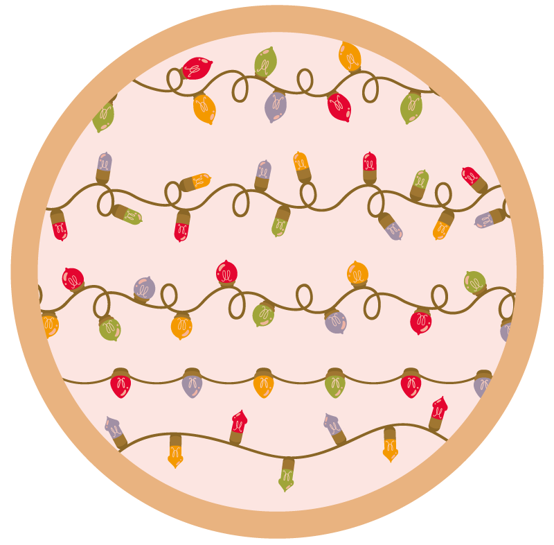 Tapete vinílico eventos guirlanda festiva - TenStickers