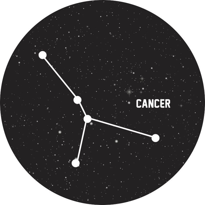 Tapete vinílico estrelas constelação celestial - TenStickers