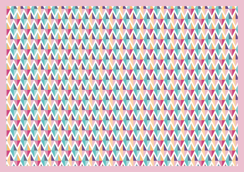 Tapete vinílico casa de banho corredor com padrão geométrico - TenStickers