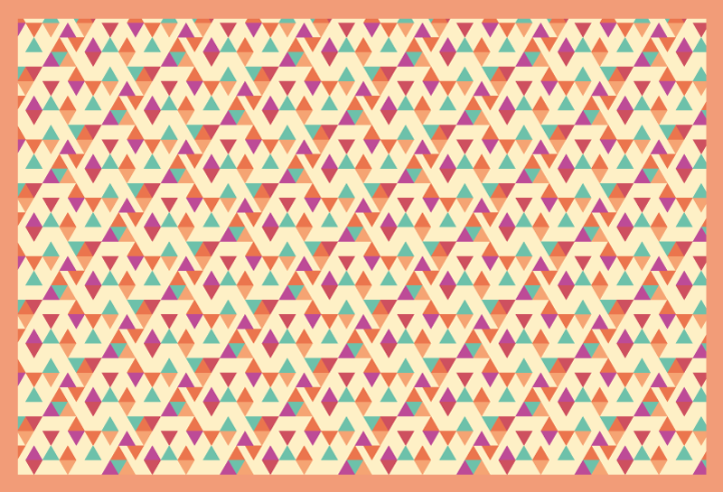 Tapete vinílico mosaico corredor com padrão de mosaico - TenStickers