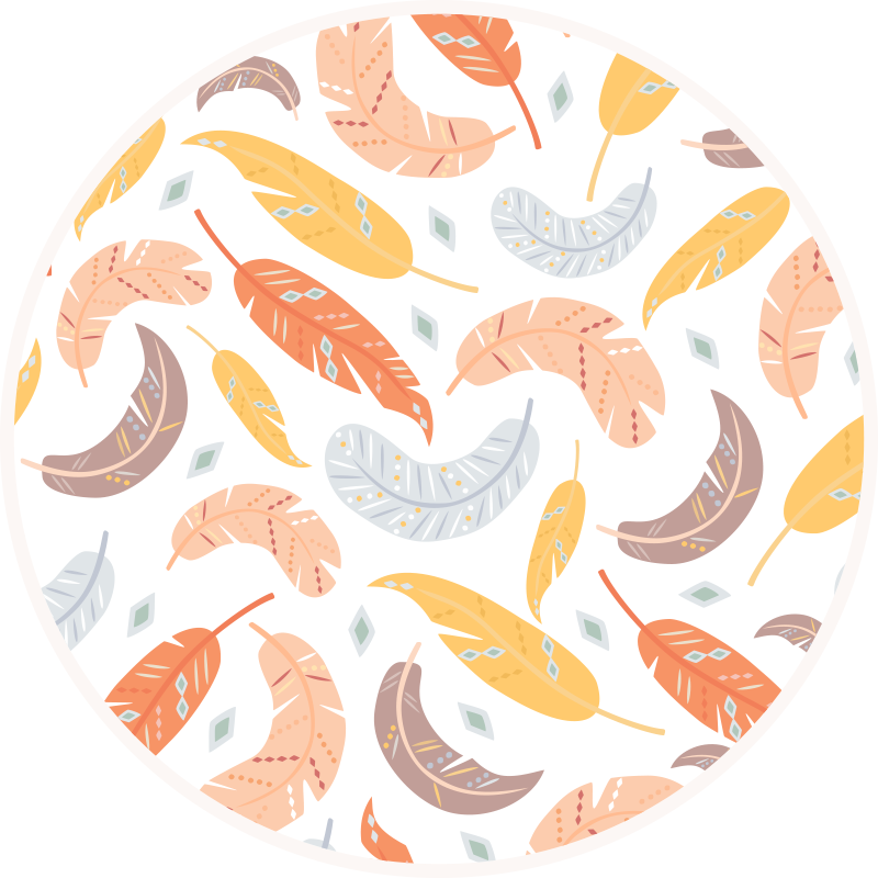 Tapete vinílico flores e plantas padrão de folhas botânicas - TenStickers