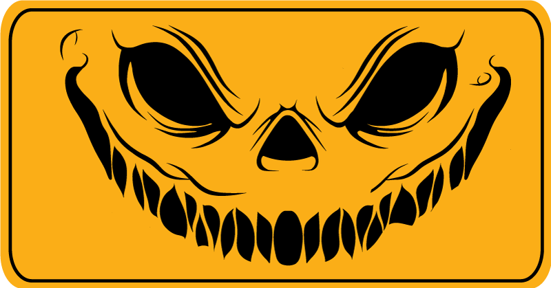 Rosto sorridente, tapetes assustadores de halloween - TenStickers