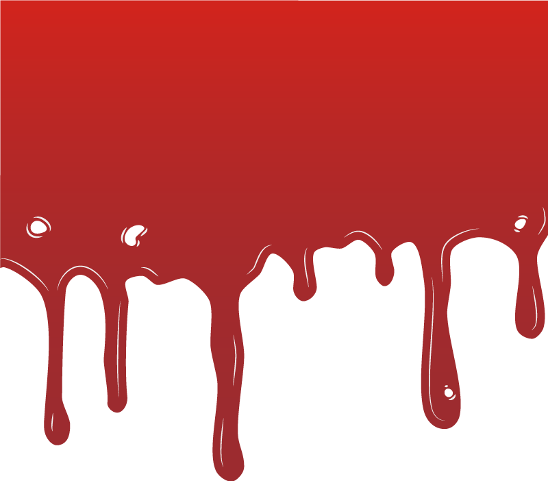 Poça de sangue tapetes de halloween - TenStickers