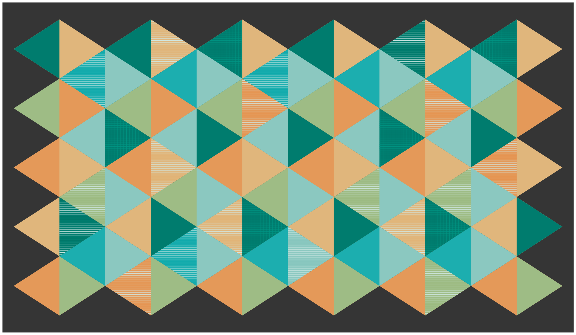 Tapete vinílico geométricas composição com padrão geométrico - TenStickers