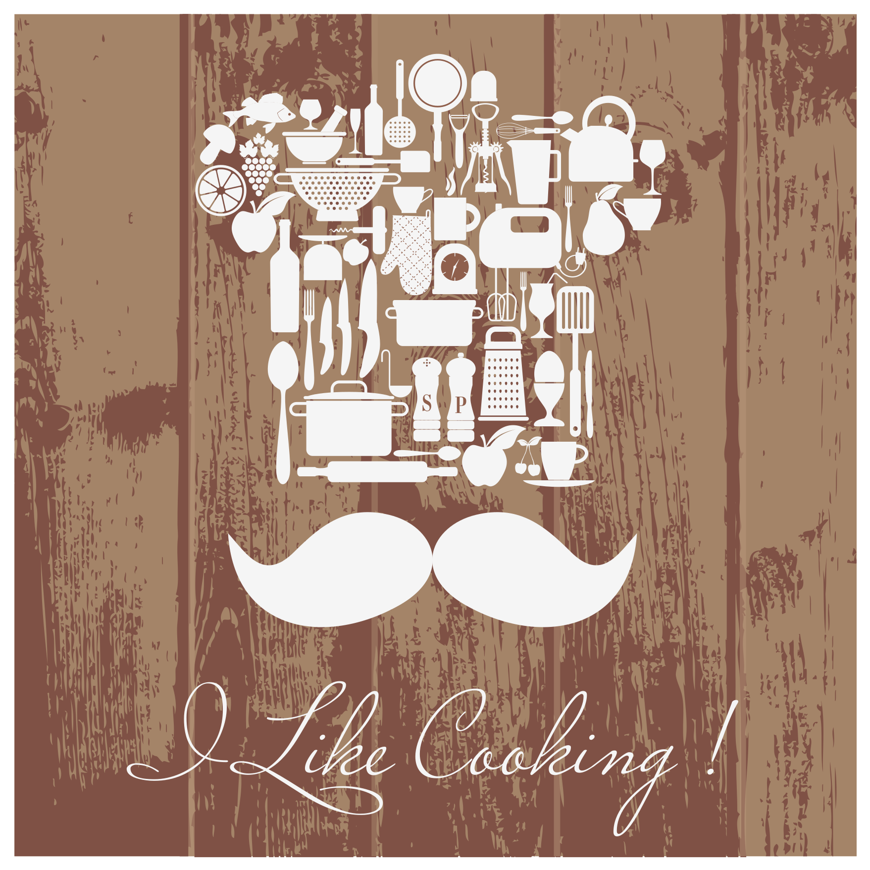 Tapete vinílico frases e textos entusiasmo culinário - TenStickers