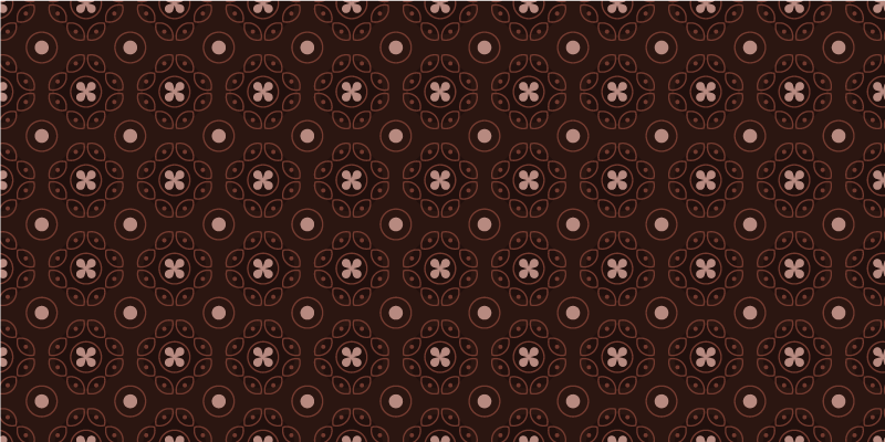 Tapete vinílico mosaico padrões circulares em mosaico - TenStickers