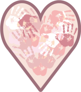 Tapete vinílico com nome coração personalizado - TenStickers