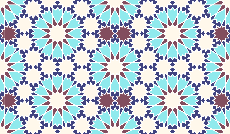 Ladrilhos de mosaico marroquino azul - TenStickers