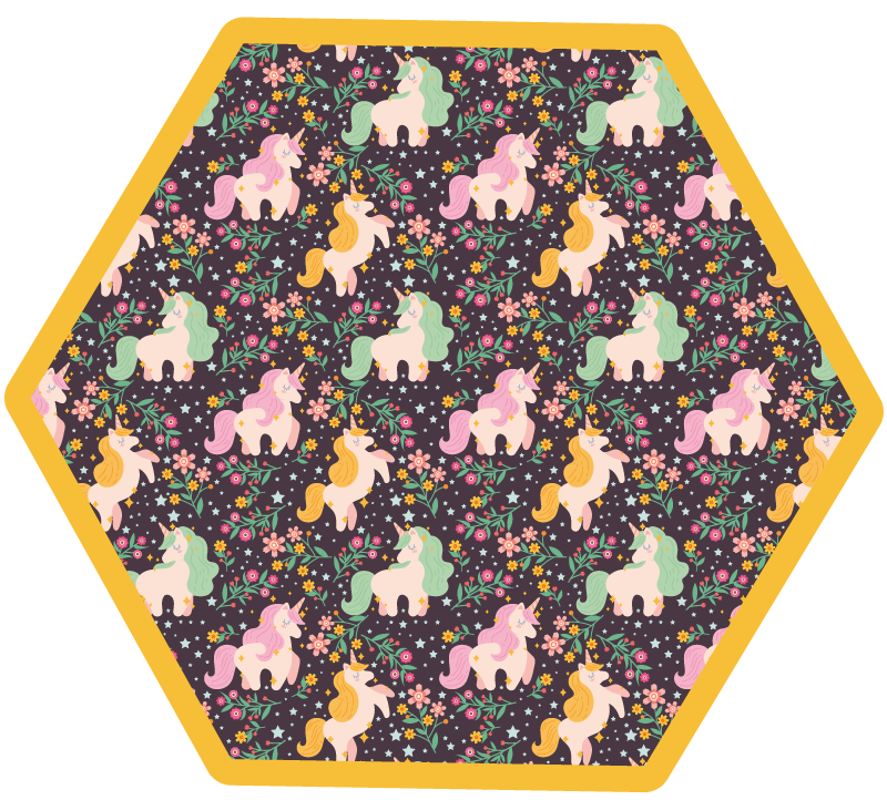 Tapete em vinil infantil playground de criaturas míticas - TenStickers