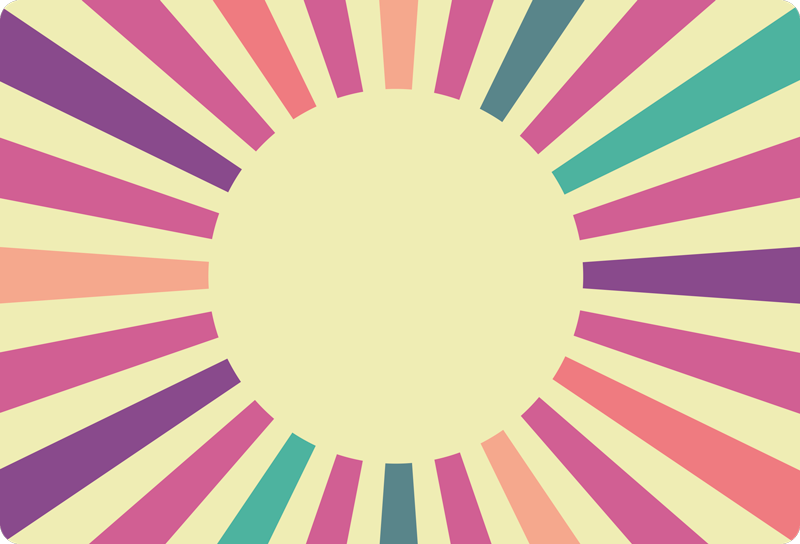 Tapete vinílico geométricas design de linhas radiantes - TenStickers