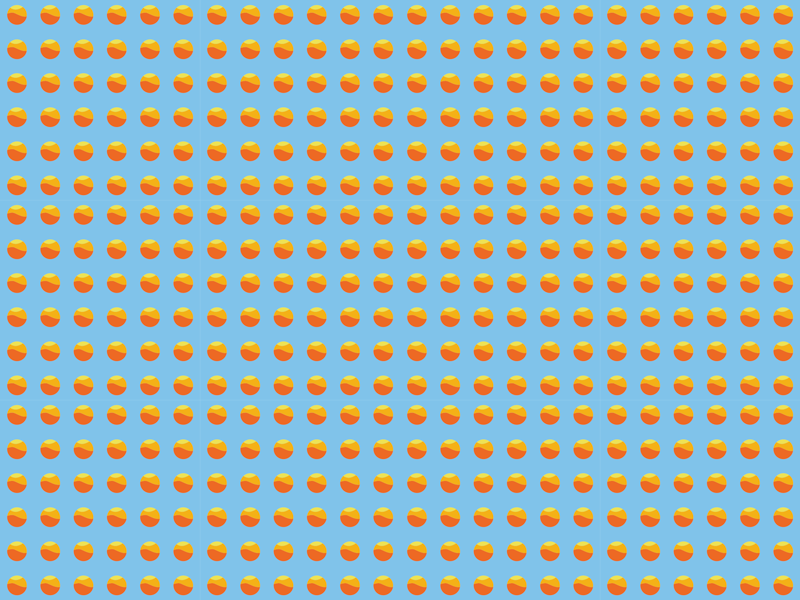 Tapete vinílico madeira padrão de laranjas do sol - TenStickers