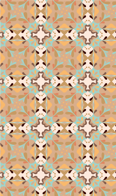 Tapete clássico de azulejos de vinil - TenStickers