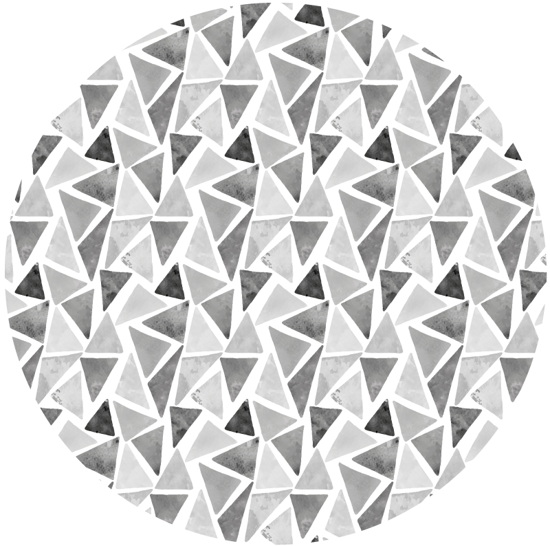 Tons de cinza triângulos geométricos tapetes de vinil - TenStickers