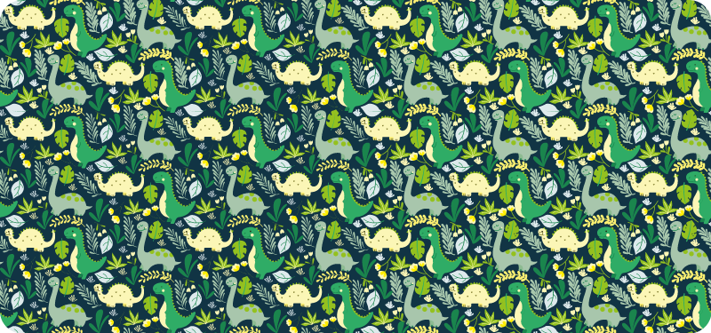Dinossauros no tapete animal de fundo - TenStickers