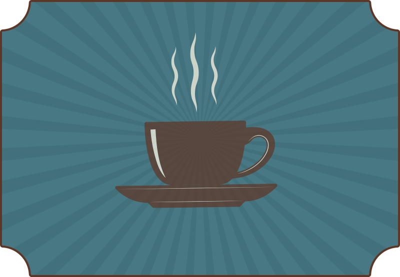 Tapete vinílico frases e textos café fumegante - TenStickers