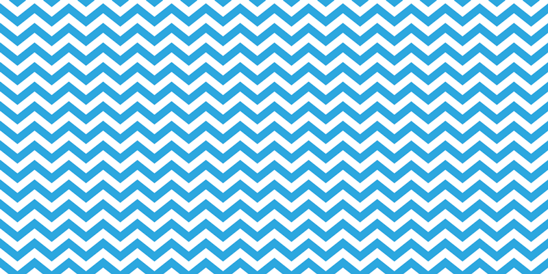 Tapete de vinil zig zag azul e branco - TenStickers