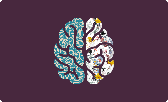 Tapete vinílico flores e plantas yin yang botânico - TenStickers