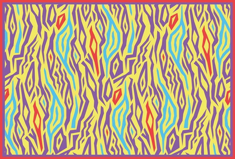 Tapete vinílico geométricas listras de zebra abstratas - TenStickers