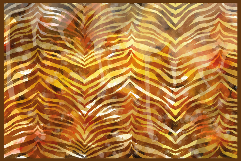 Tapete vinílico estampa de animal ambiente de safári - TenStickers