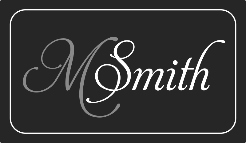 Tapete vinílico com nome monograma personalizável - TenStickers