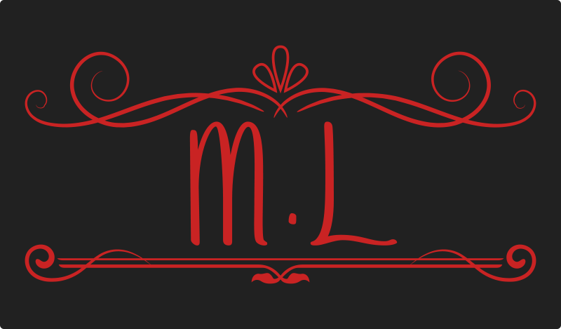 Tapete vinílico com nome elegância do monograma - TenStickers