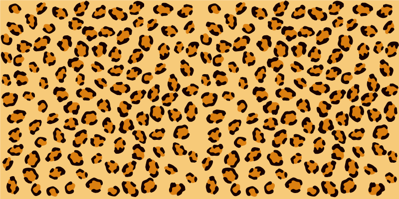 Tapete vinílico estampa de animal manchas de leopardo - TenStickers