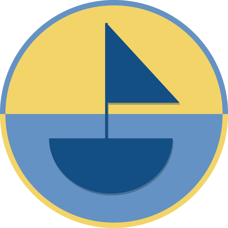 Tapete vinílico geométricas motivo geométrico de veleiro - TenStickers