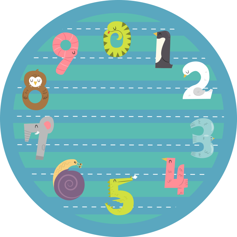 Tapete vinílico infantis pista circular - TenStickers