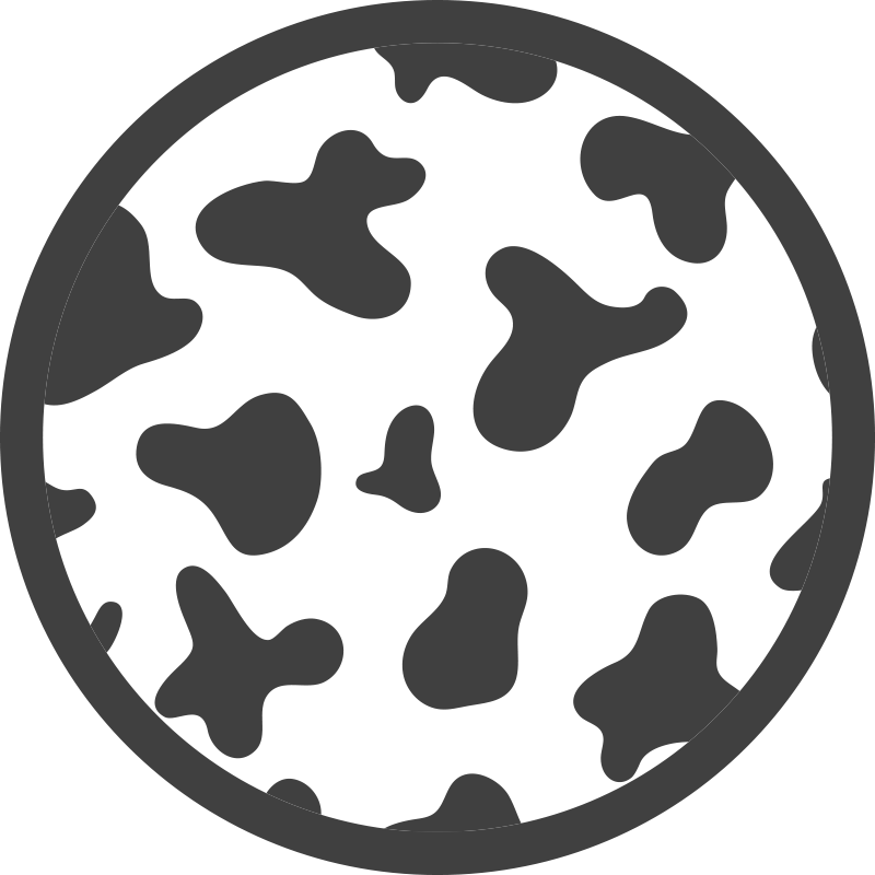 Tapete vinílico estampa de animal motivo circular de couro - TenStickers