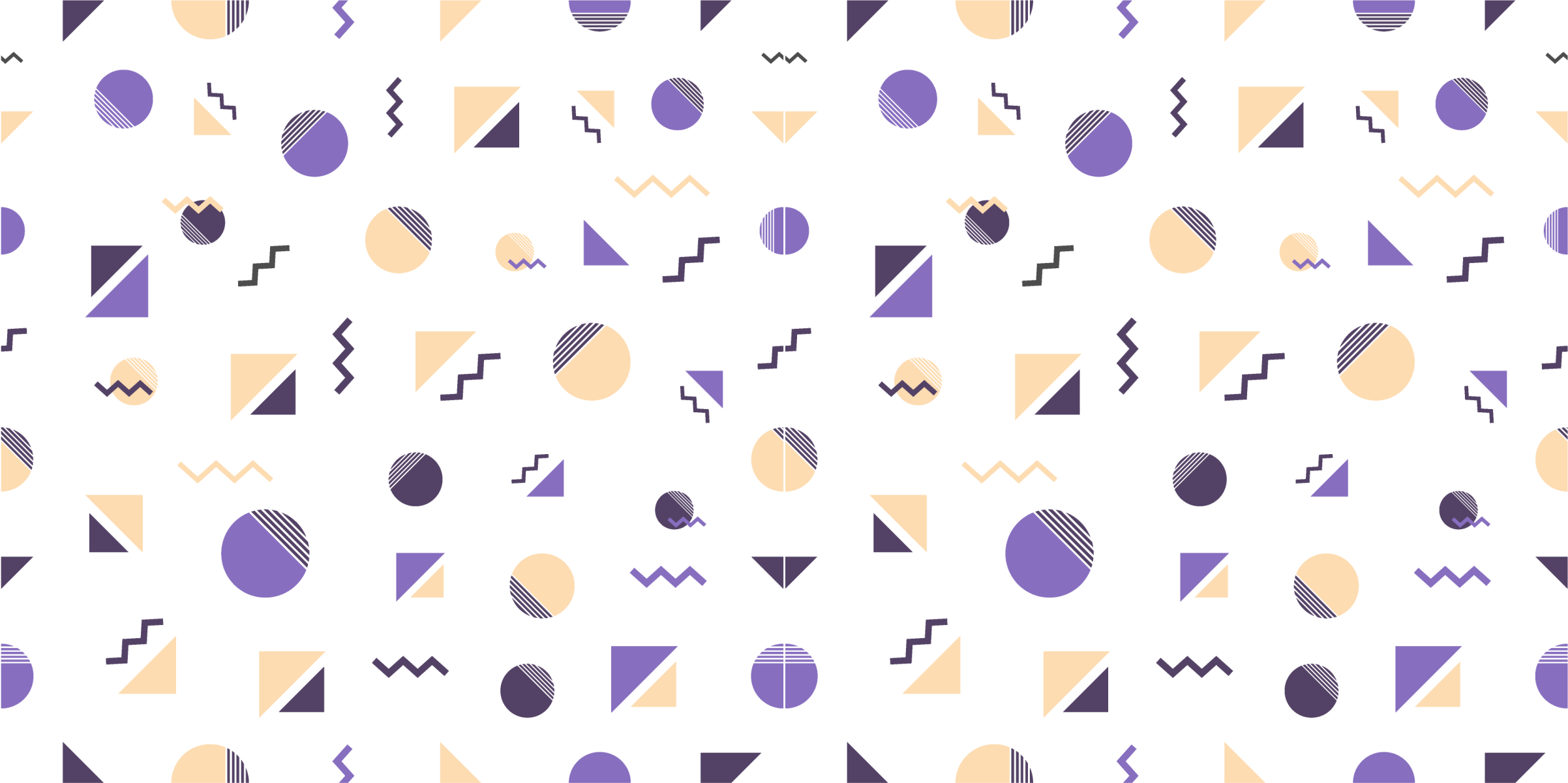 Tapete vinílico geométricas padrão de formas geométricas - TenStickers