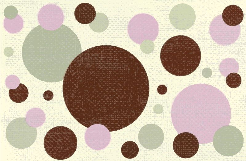 Tapetes geométricos de bolinhas grandes e pequenas - TenStickers