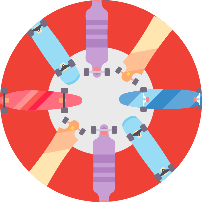 Tapete vinílico de jogos jogo de tabuleiro circular - TenStickers