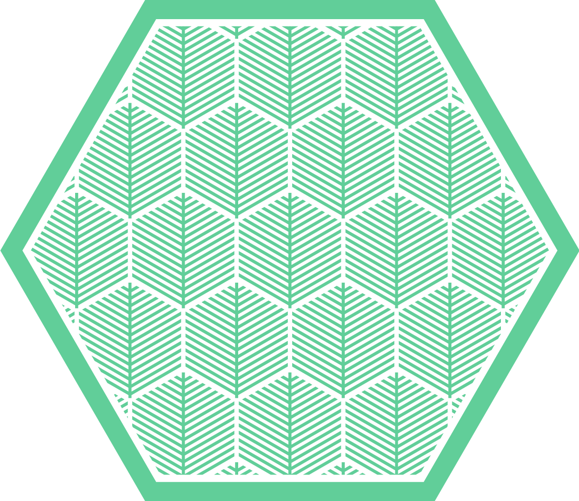 Tapete vinílico flores e plantas geometria botânica - TenStickers